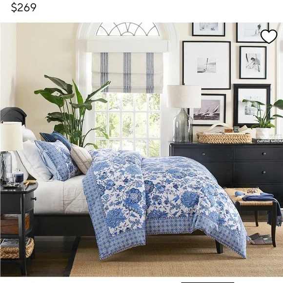 Pottery Barn Riviera Striped Roman Shade in Navy, 36x64, Blackout, New in Box - Picture 6 of 6